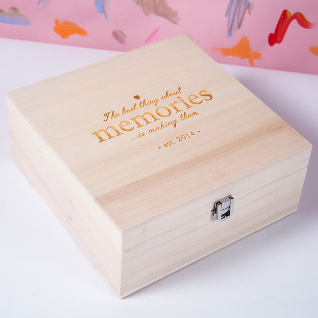Engraved Storage Box - The Best Thing About Memories