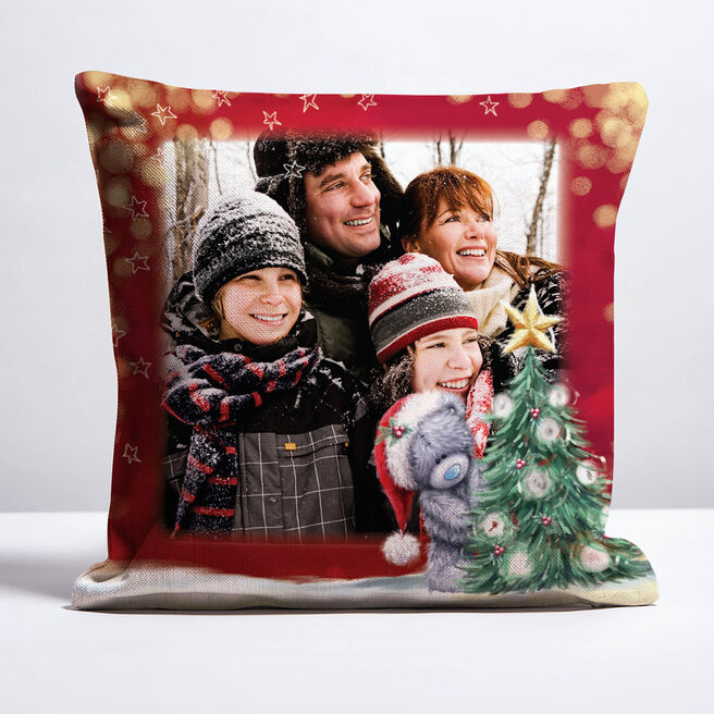 Photo Upload Me to You Cushion - Christmas Tree
