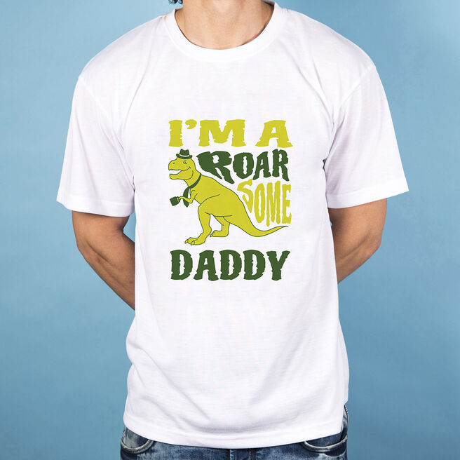 Personalised White T-Shirt - I'm Roarsome
