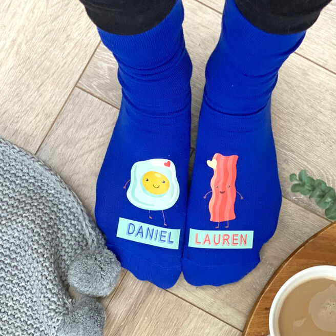 Personalised Bacon & Egg Socks