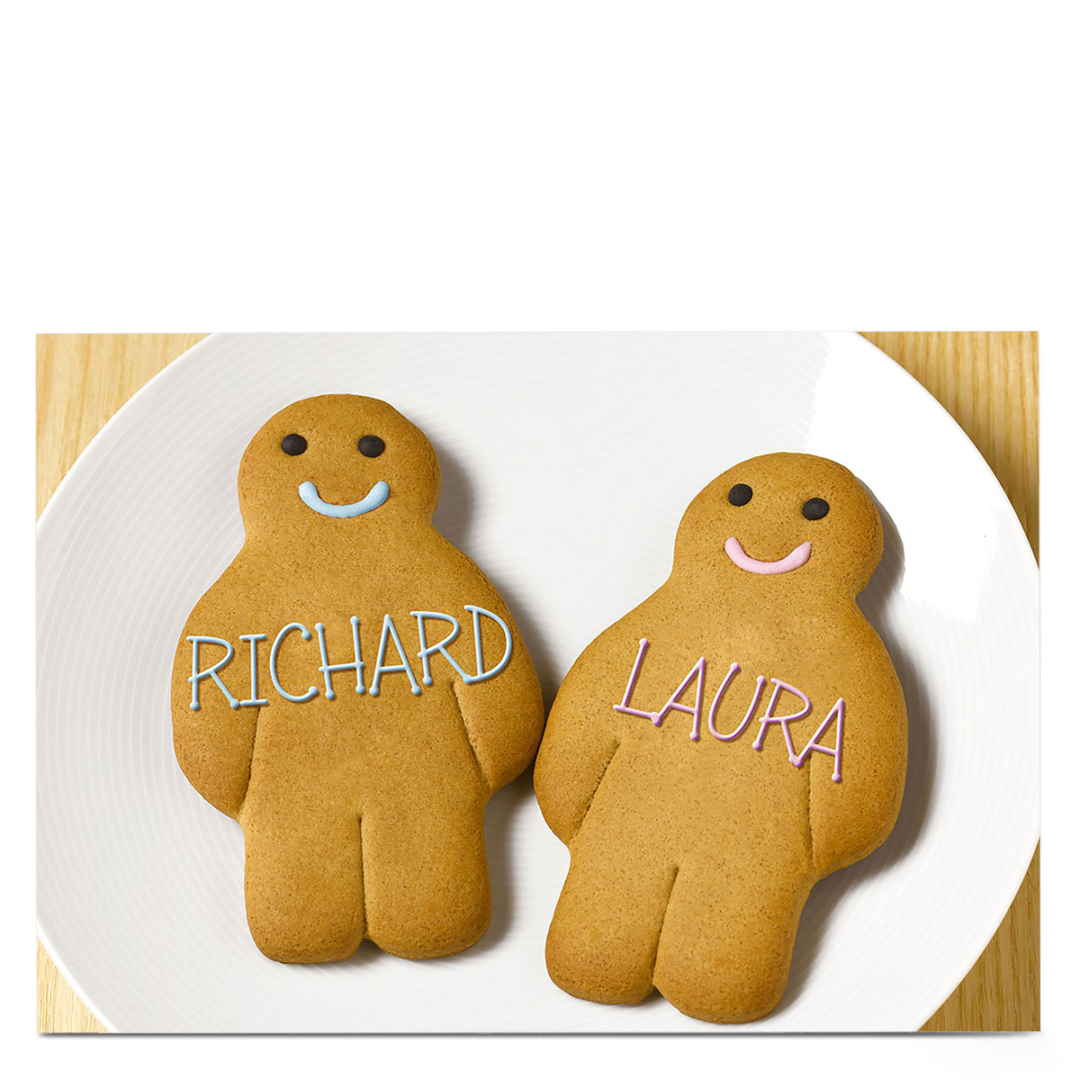 Personalised Card - Gingerbread Men