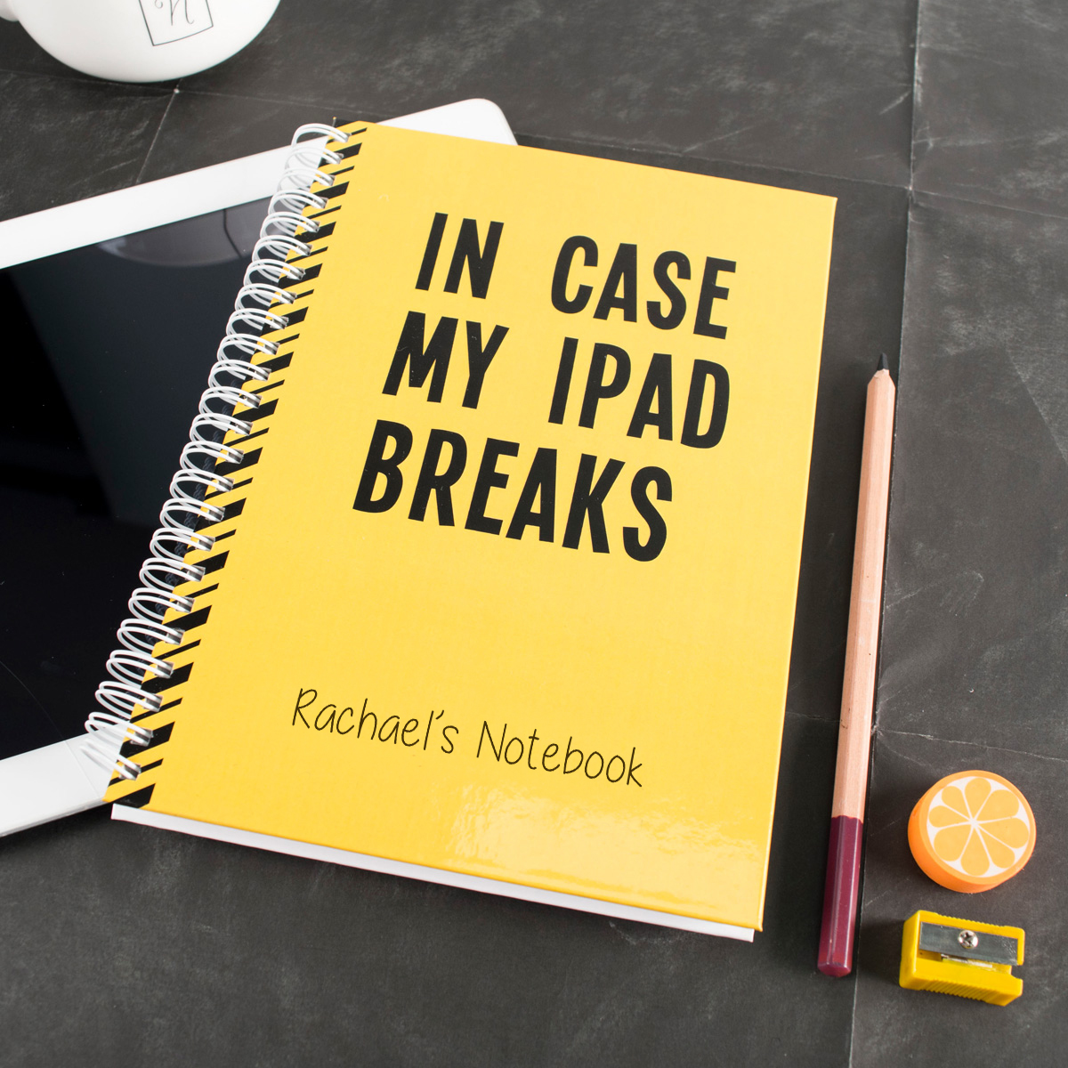 Personalised Notebook - In Case My iPad Breaks