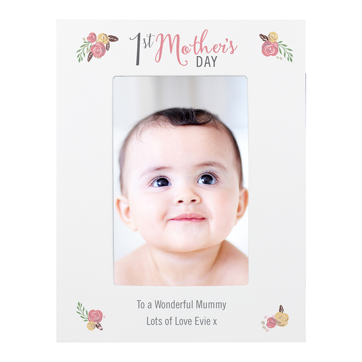 Personalised Photo Frame -  Floral Bouquet 1st Mother's Day
