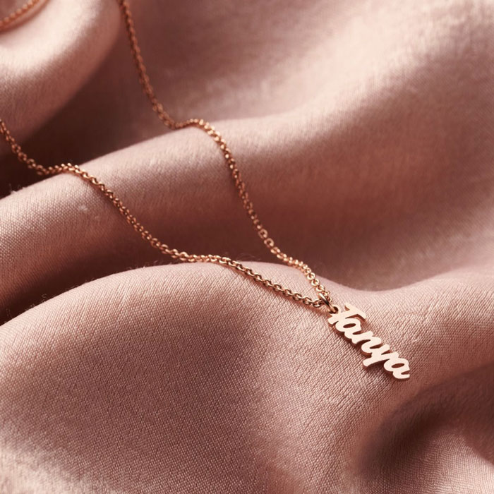 Posh Totty Designs Name Charm Necklace