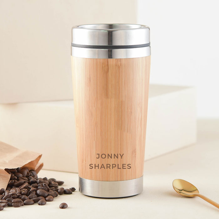 Create Your Own - Personalised Bamboo Travel Mug