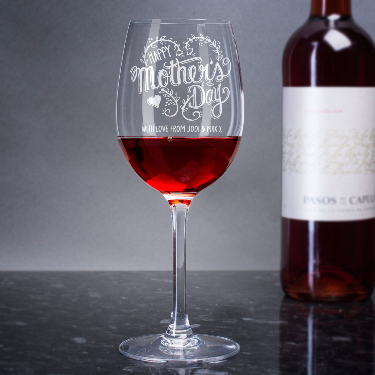 Personalised Wine Glass - Happy Mother's Day