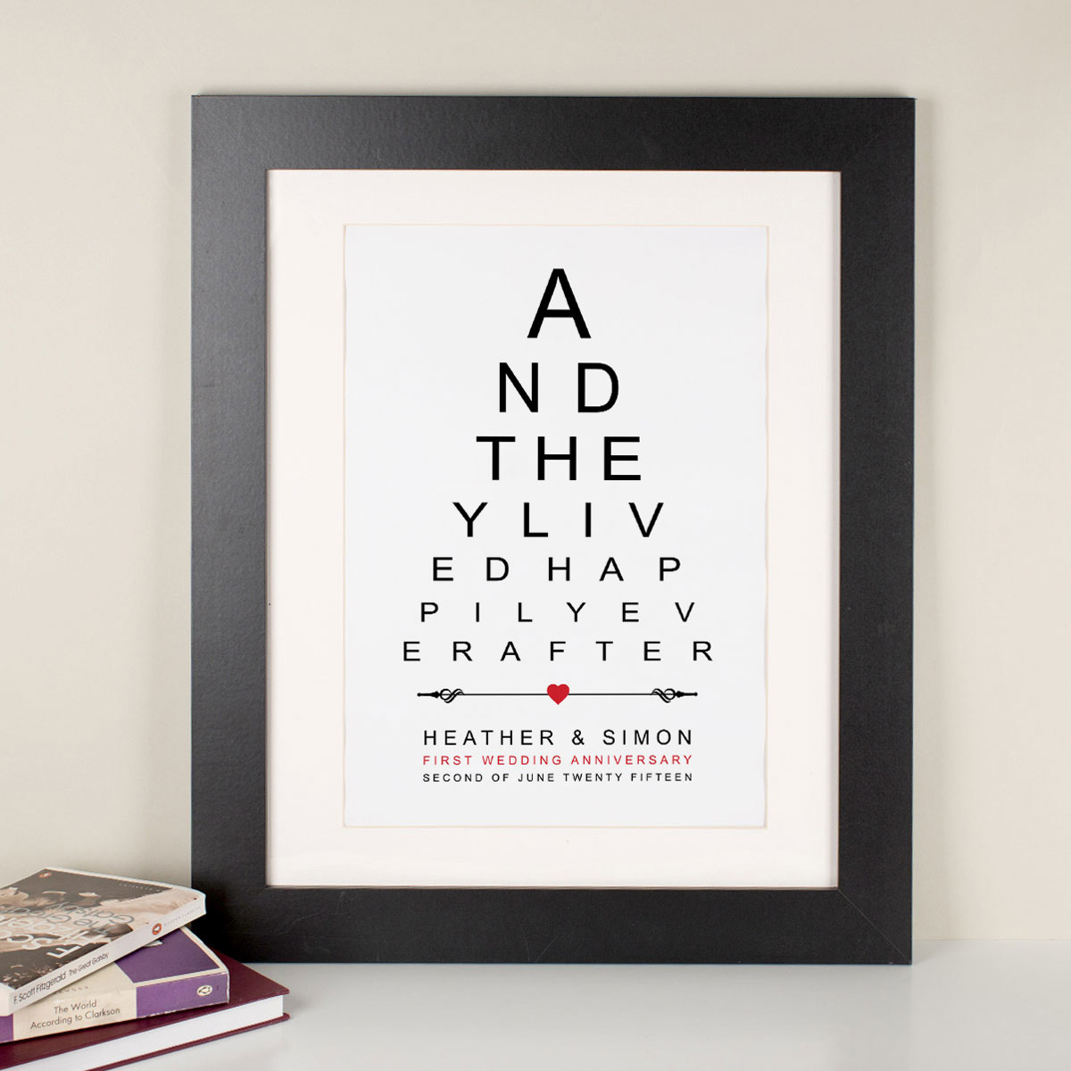 Personalised Framed Print - Happily Ever After