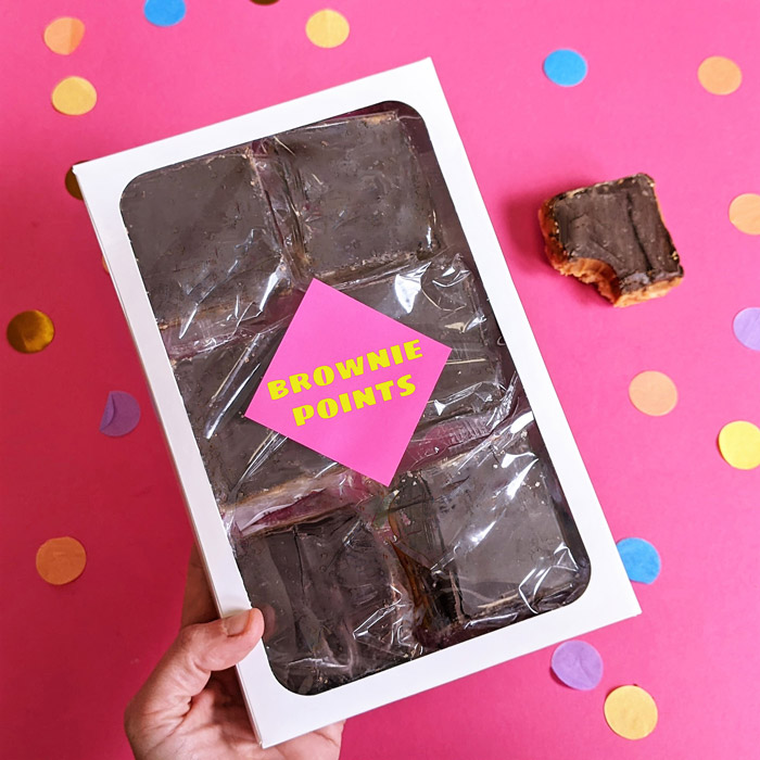 Personalised Birthday Gooey Brownies Gift Box