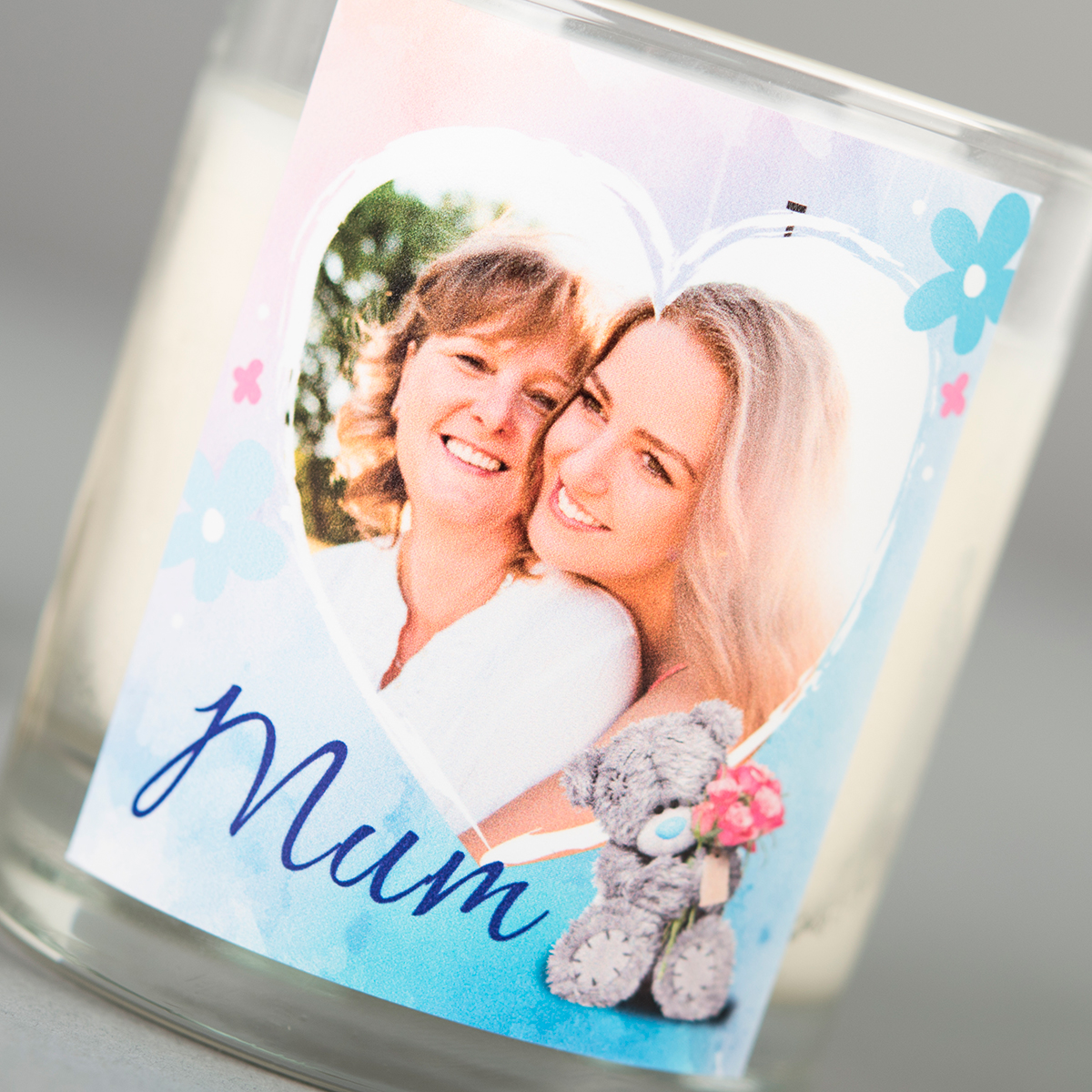 Photo Upload Me To You Scented Candle - Heart