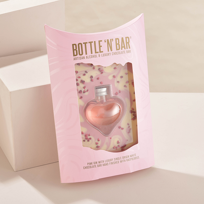 Valentine's Bottle'n'Bar - Pink Gin & Chocolate Bar