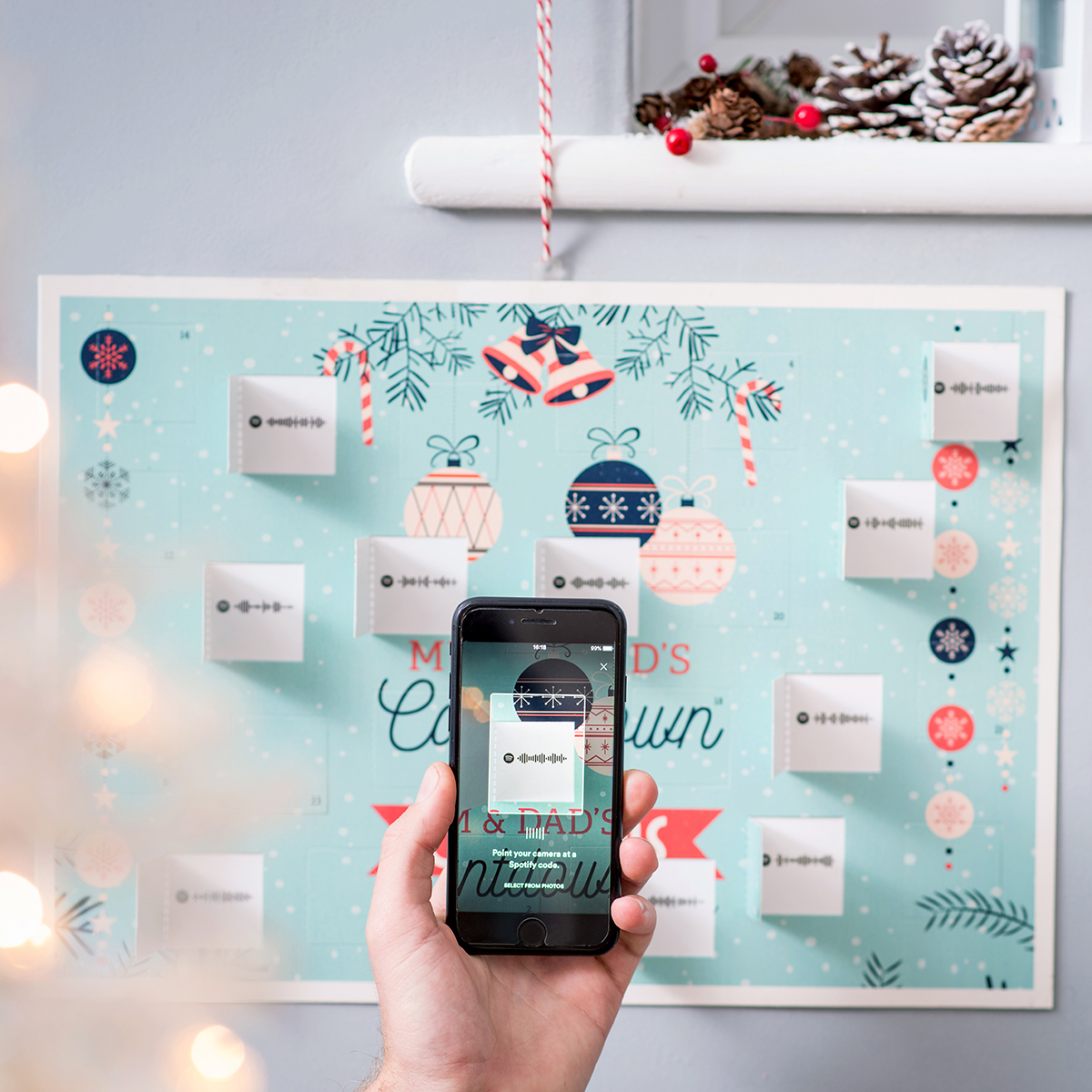Personalised Spotify Music Advent Calendar - Name