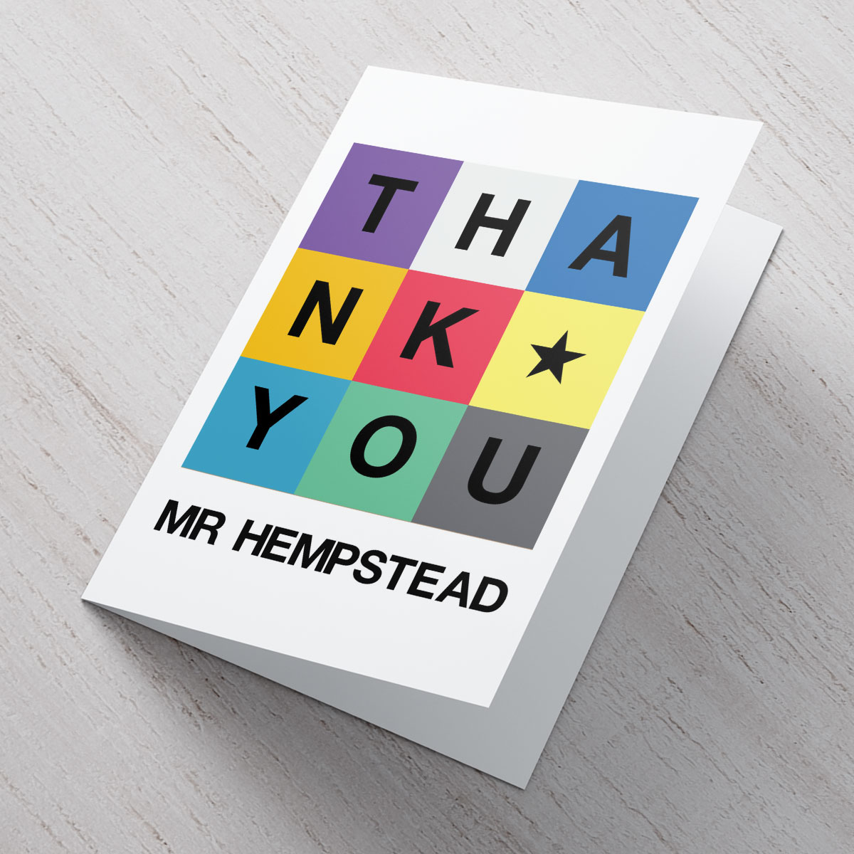 Personalised Card - Thank You Boxes