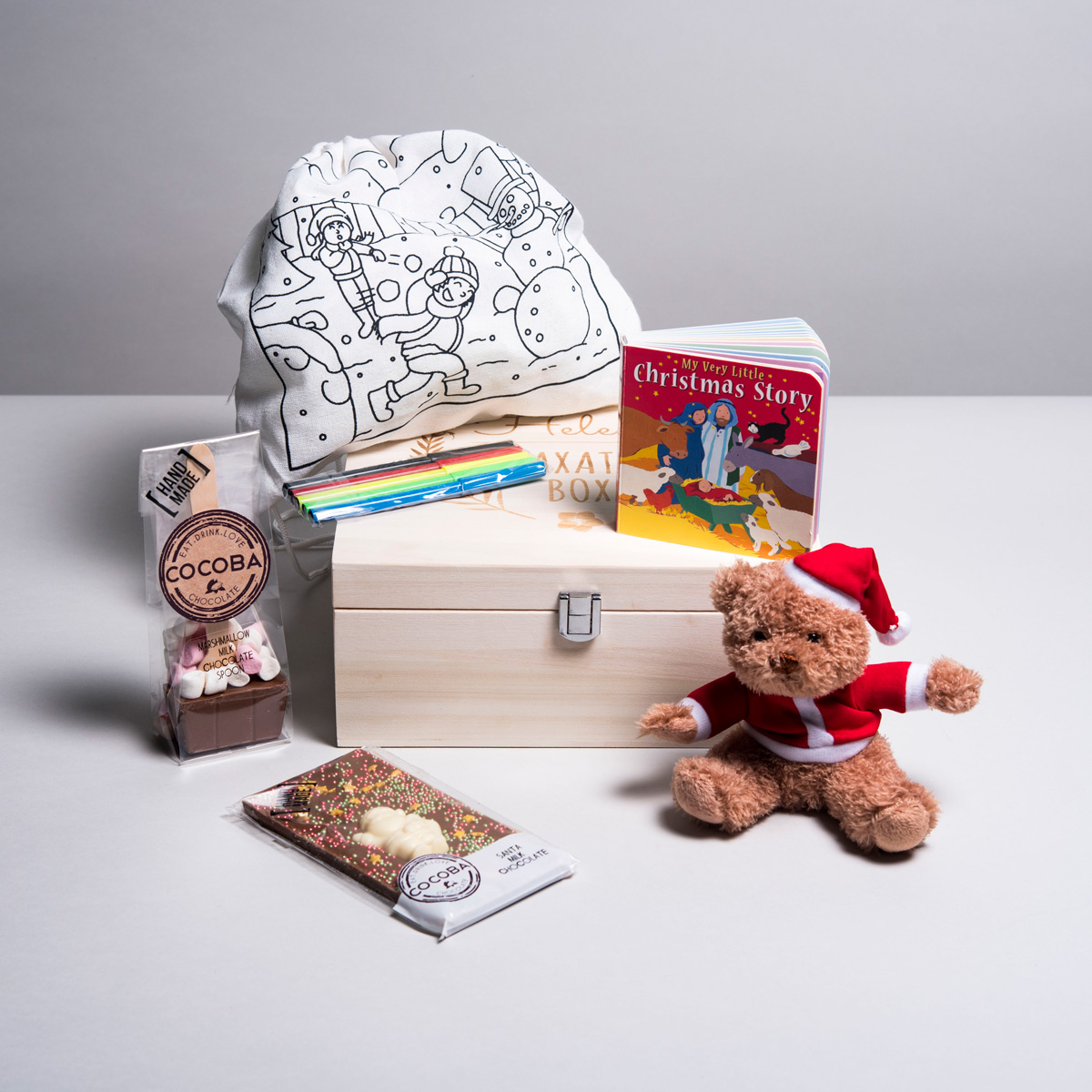 Personalised Wooden Christmas Eve Box - Presents From Santa