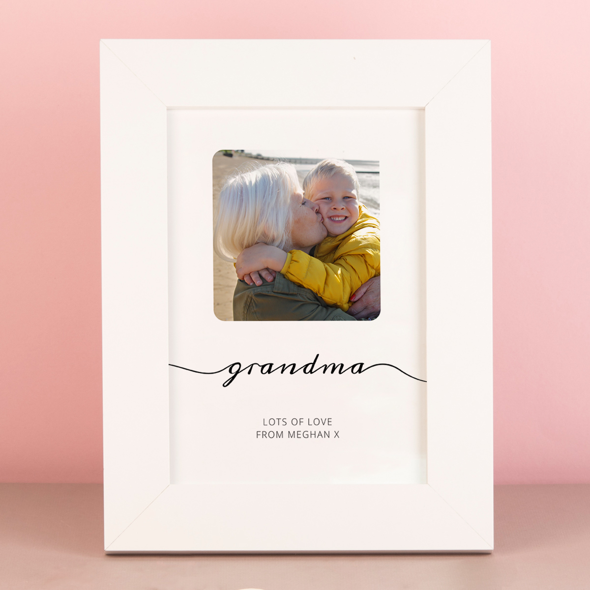Photo Upload Framed Print - Grandma