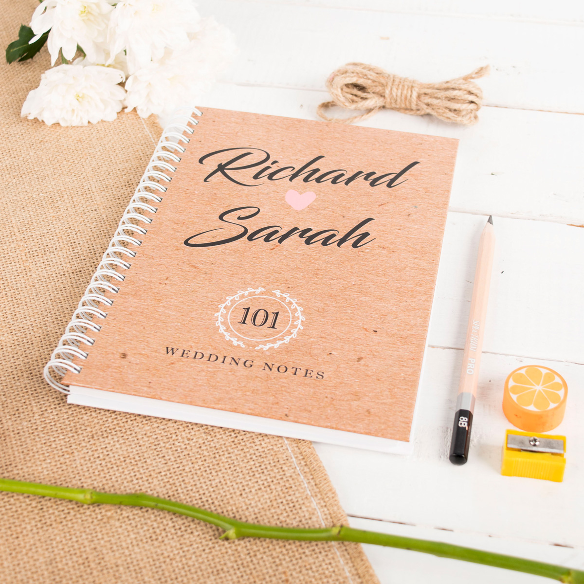 Personalised Notebook - Couples Wedding Notes