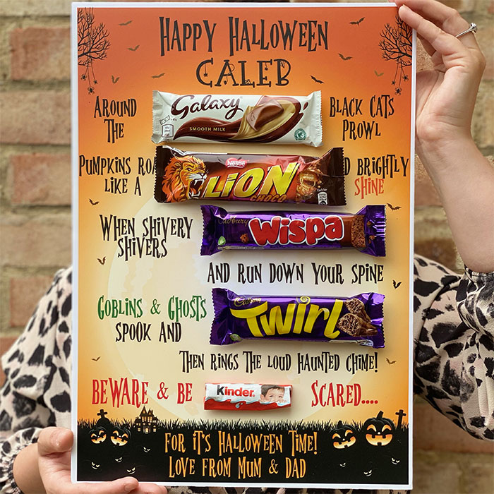 Personalised Halloween Chocolate Board 