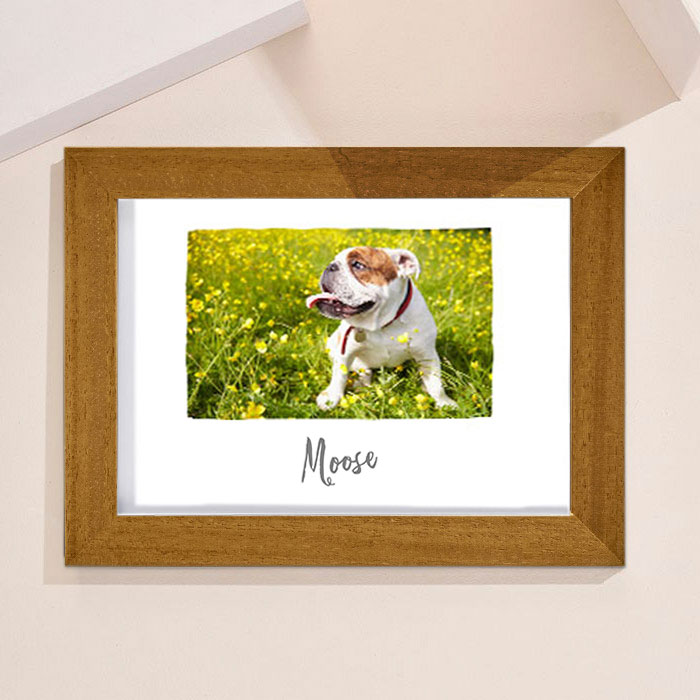 Photo Upload Landscape Framed Print - Dog Lovers