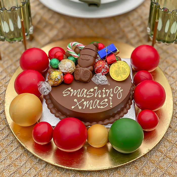 Personalised Mini Christmas Smash Cake