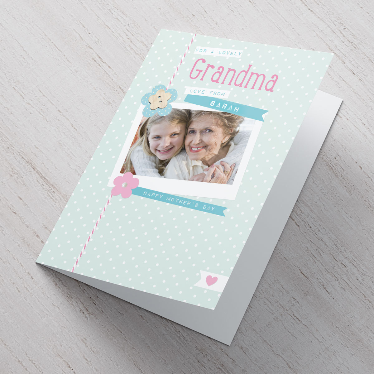 Photo Upload Mother's Day Card - Lovely Grandma