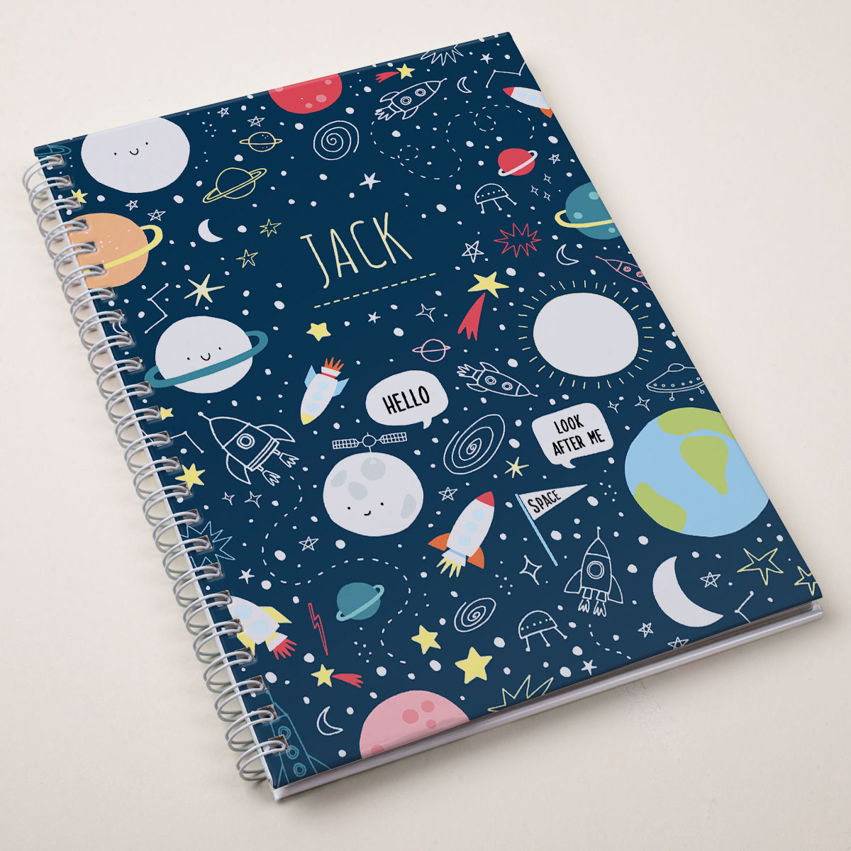 Personalised Notebook - Space Orbit