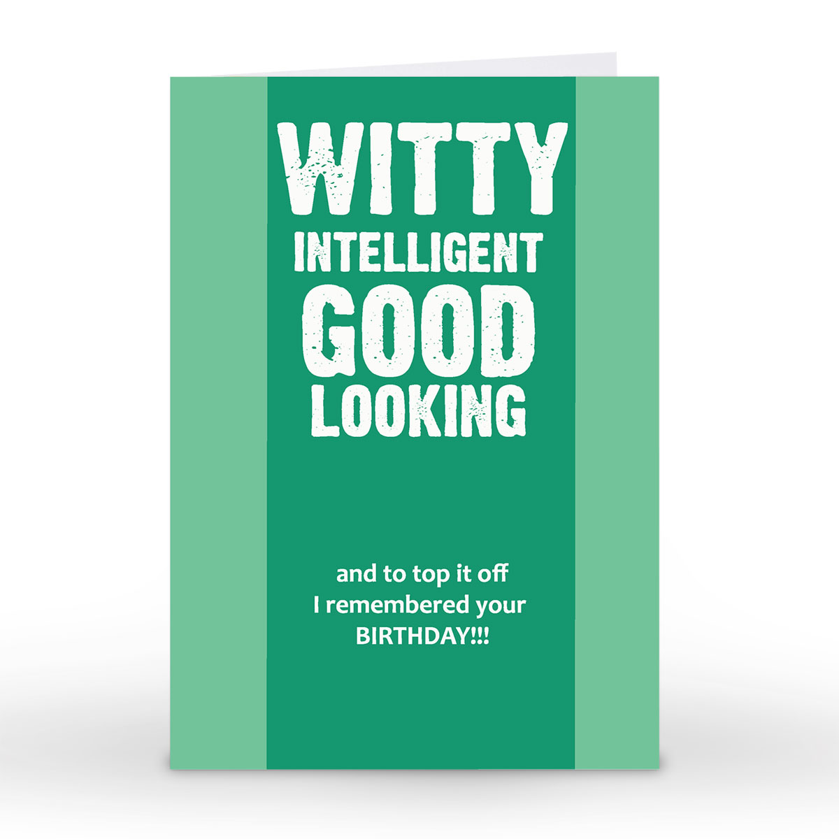 Quitting Hollywood Card - Witty, Intelligent, Goodlooking