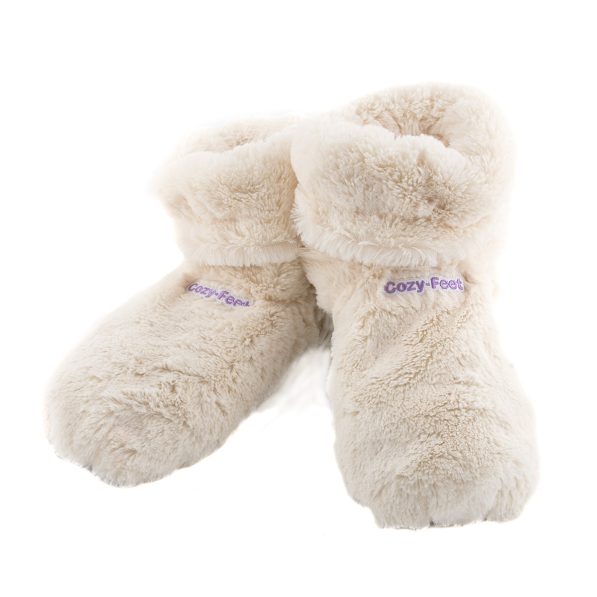 Cozy Boots Cream Microwavable Slipper Boots - Mother's Day
