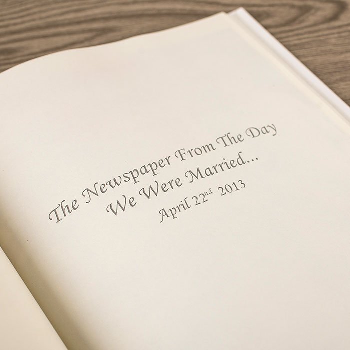 Personalised 'Our First Year' Anniversary Book