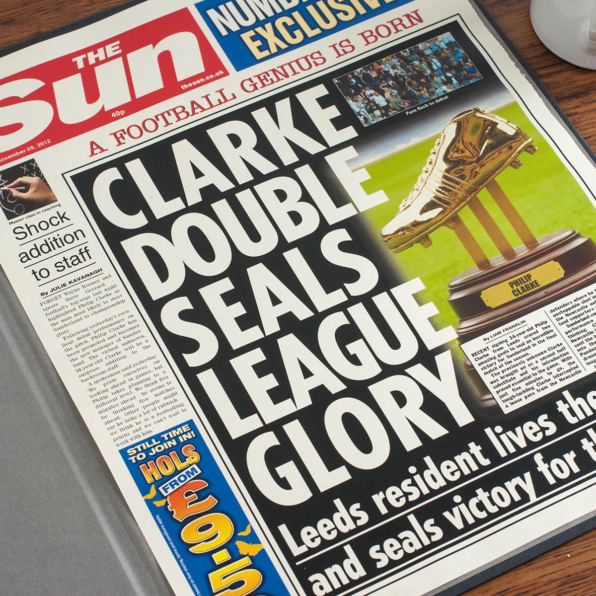 The Sun Personalised Spoof Newspaper Article - Football Genius