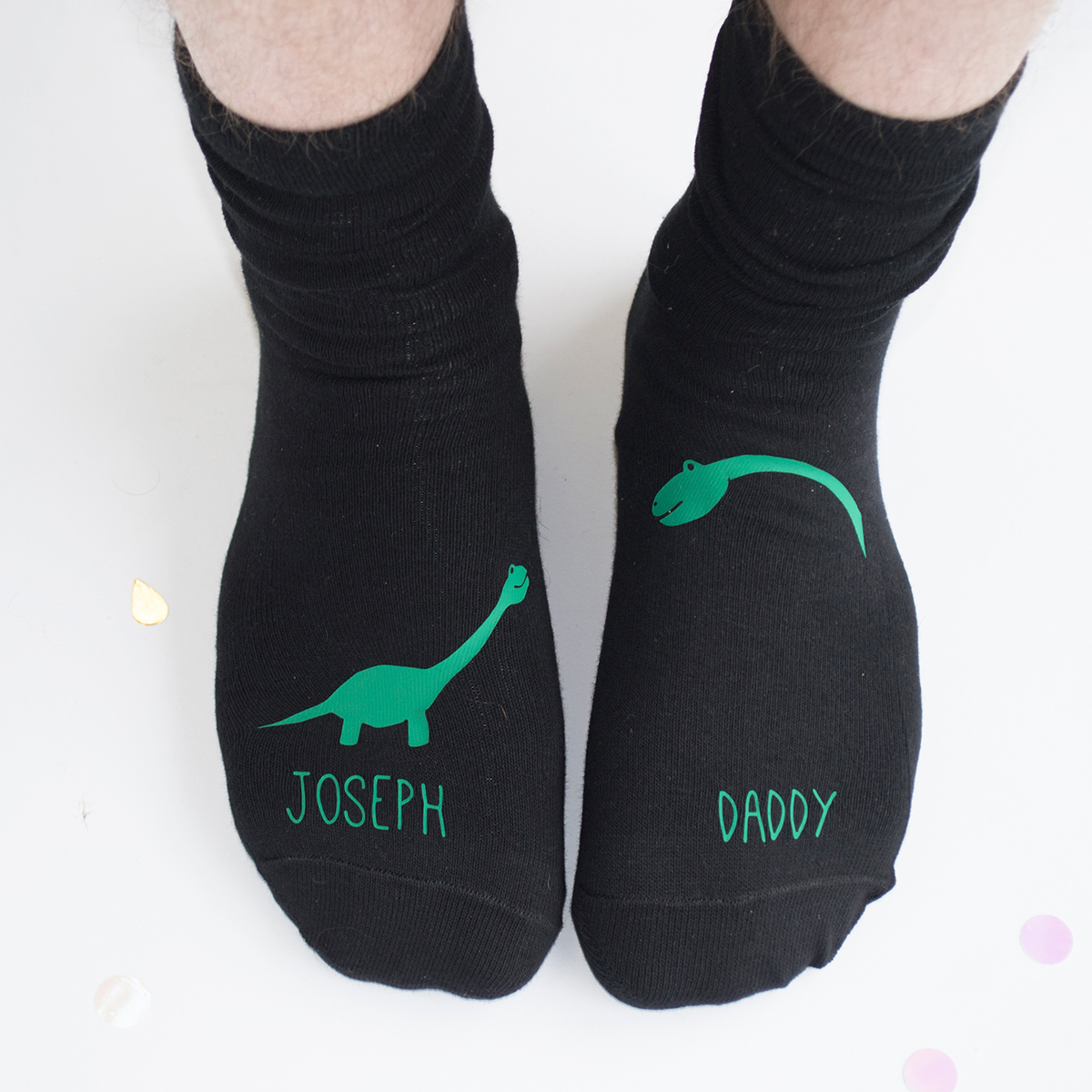 Personalised Socks - Daddy & Me Dinosaurs
