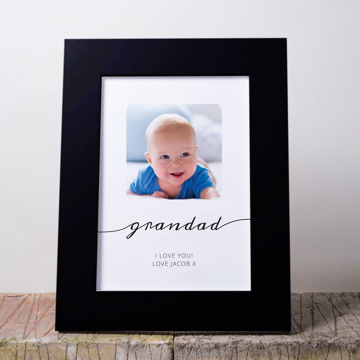 Photo Upload Framed Print - Grandad