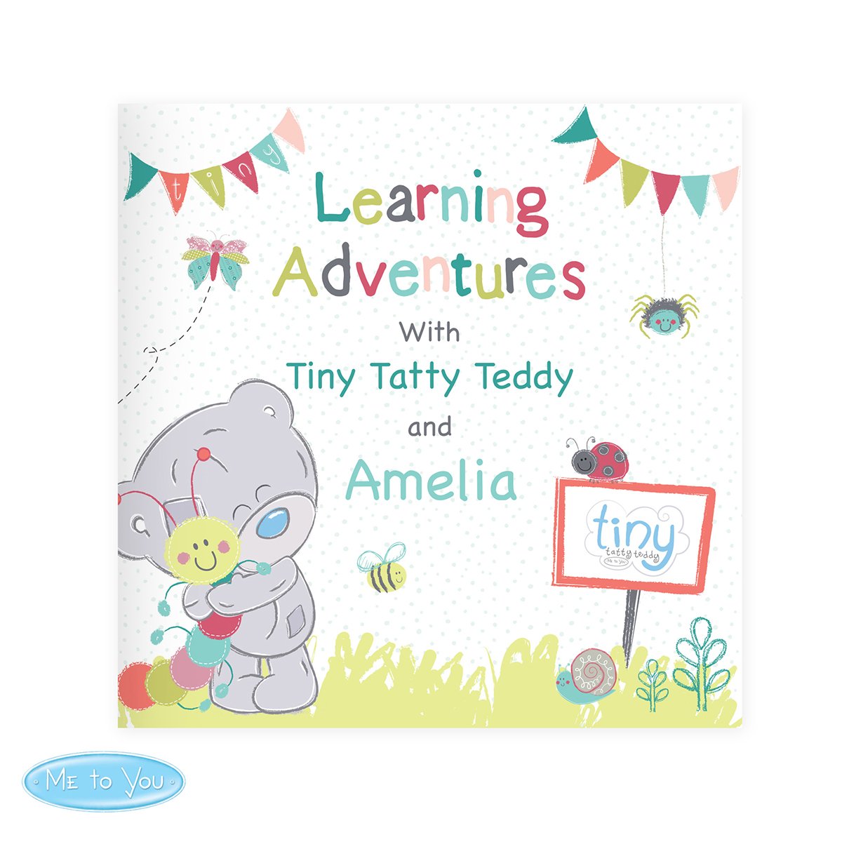 Personalised Tatty Teddy Learning Adventure Book - Name & Message