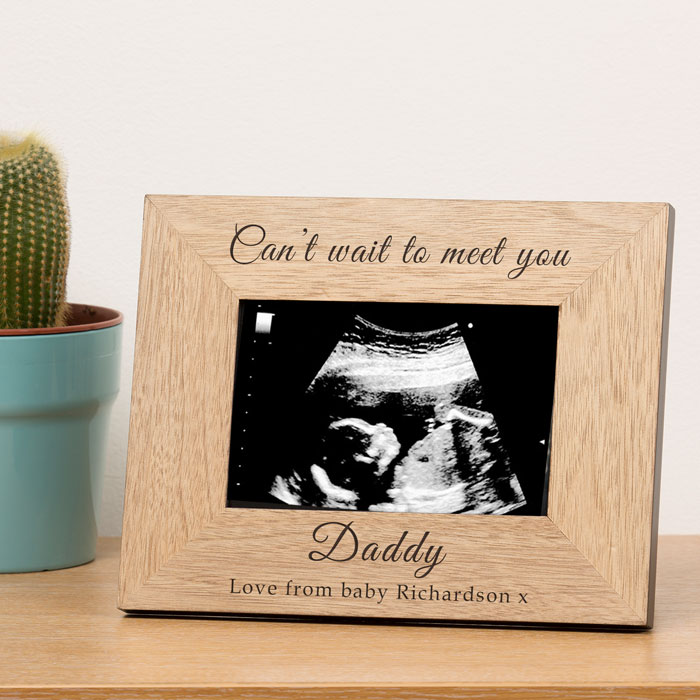Personalised Can't Wait To Meet You Photo Frame