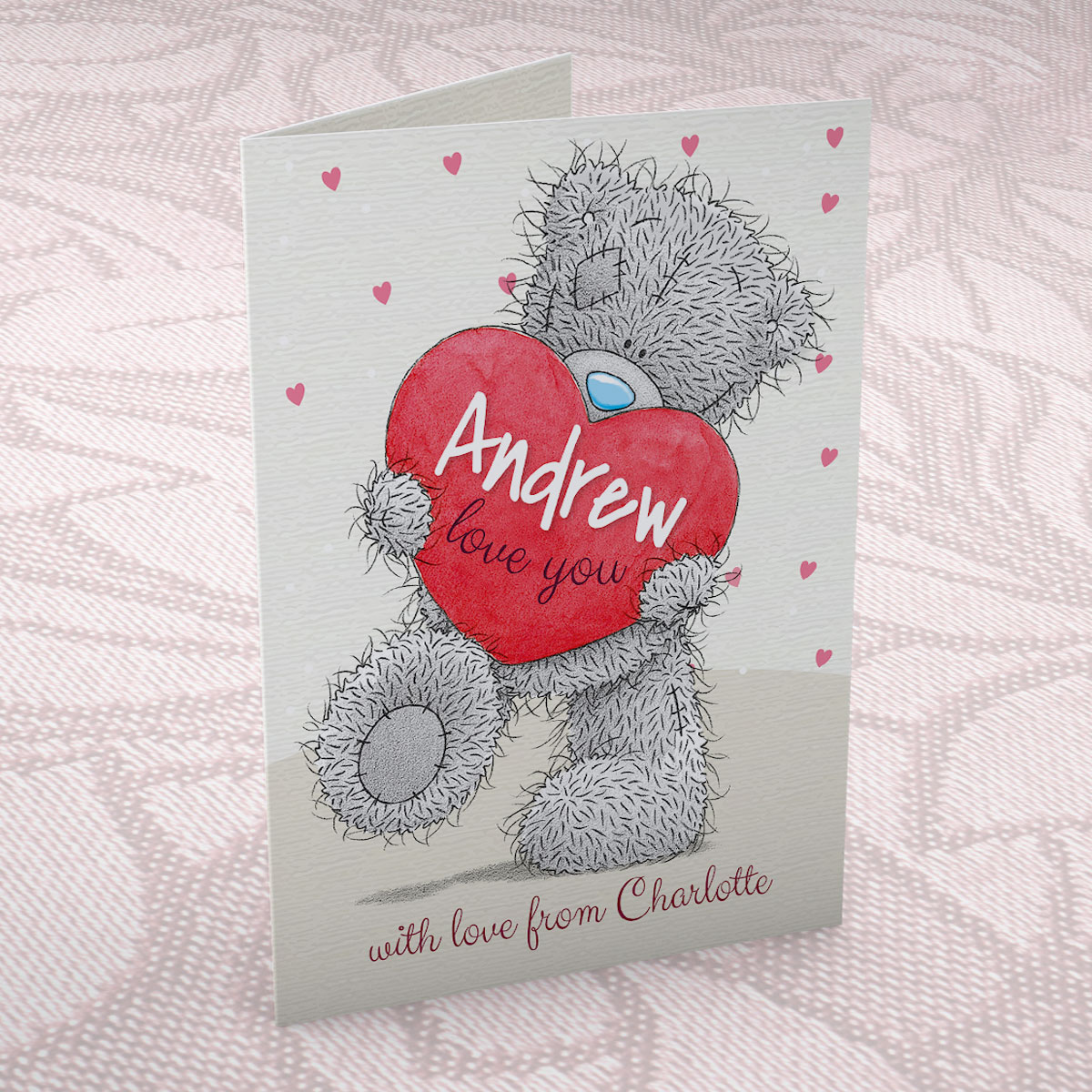 Personalised Me to You Card - Love Heart