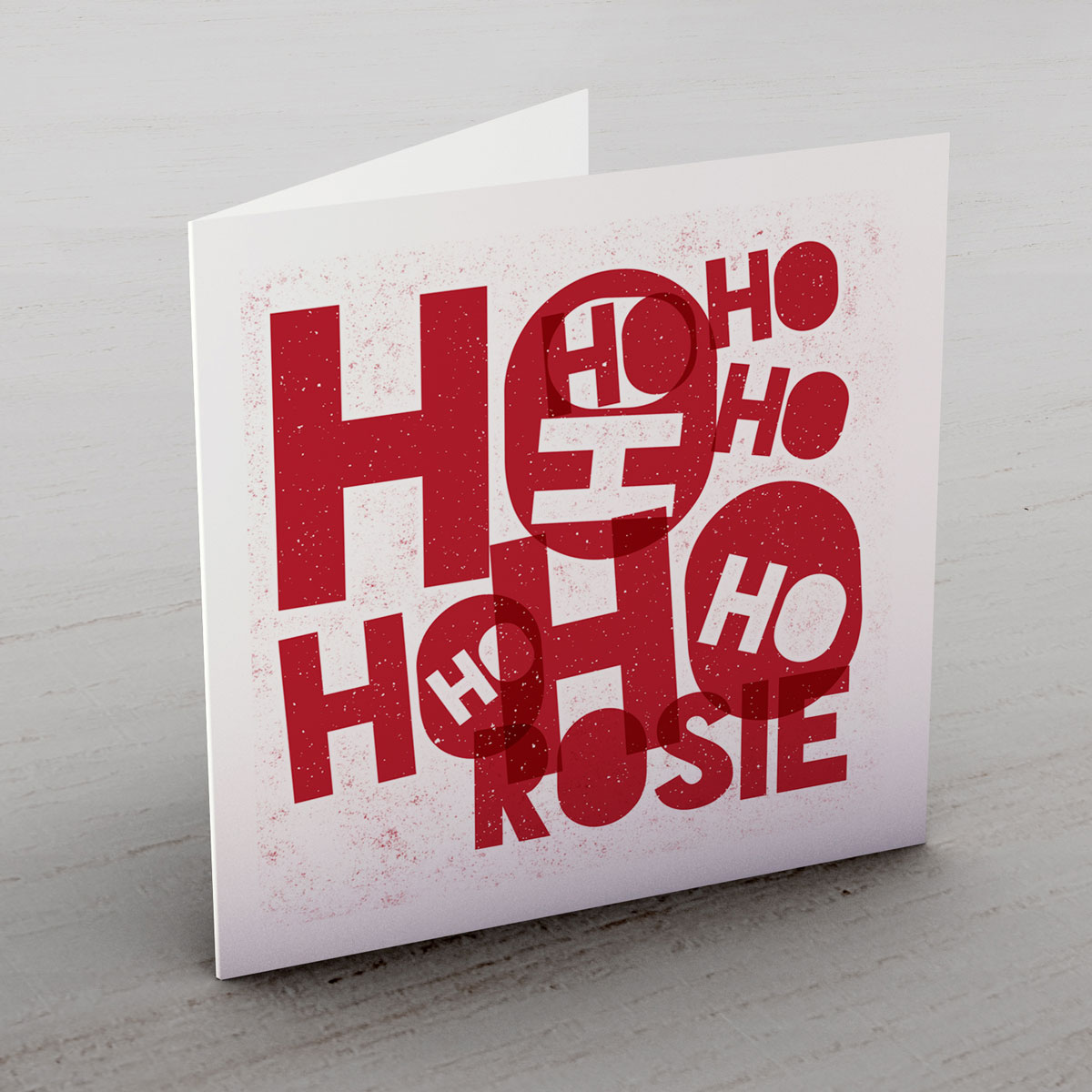 Personalised Card - Ho Ho Ho Print