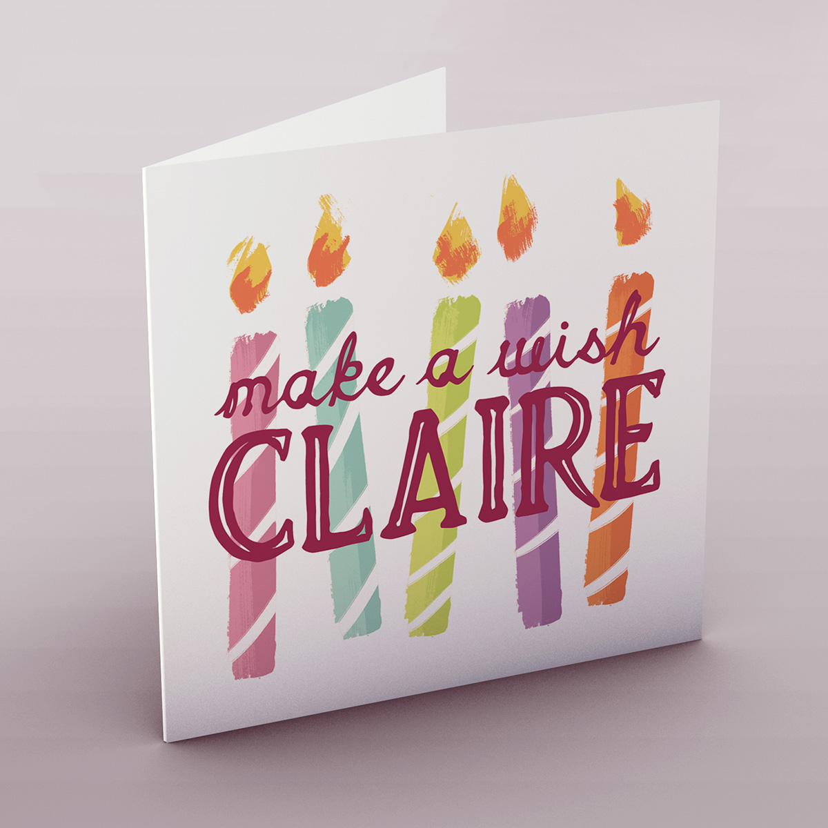 Personalised Card - Make A Wish