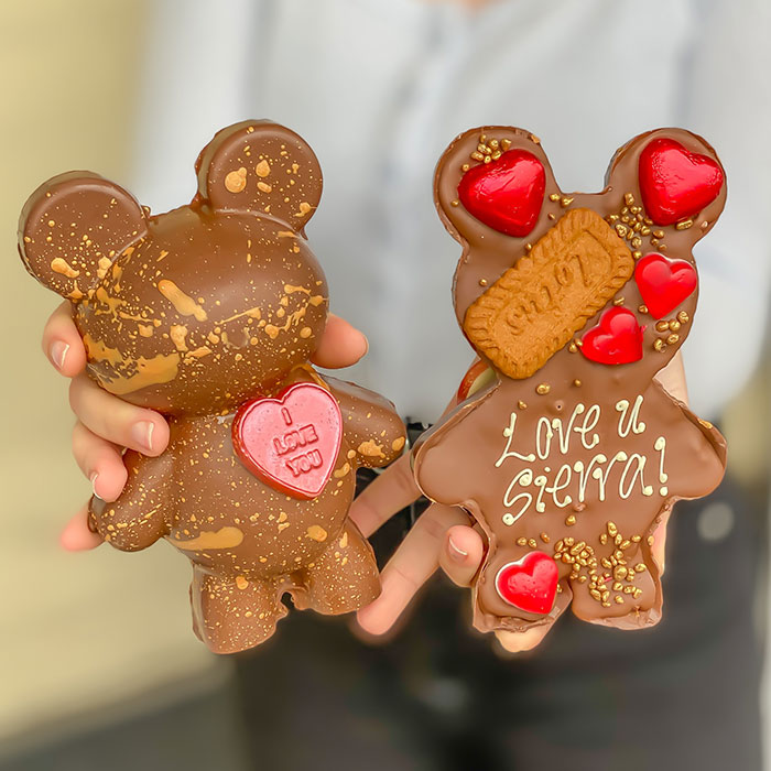 Personalised Loaded Chocolate Biscoff Bear