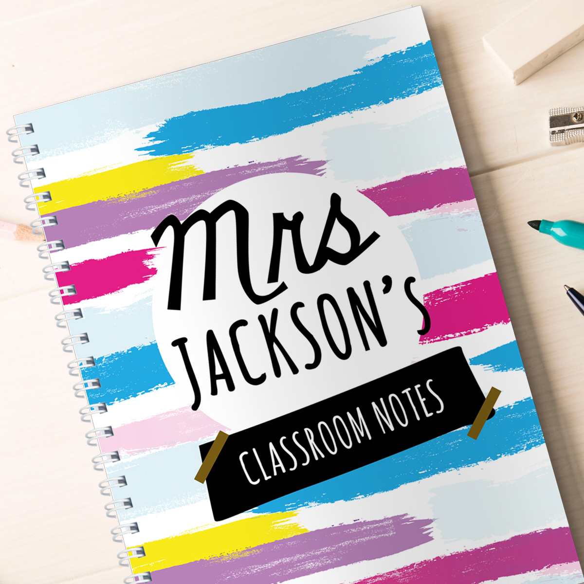 Personalised Notebook - Classroom Notes, Mrs