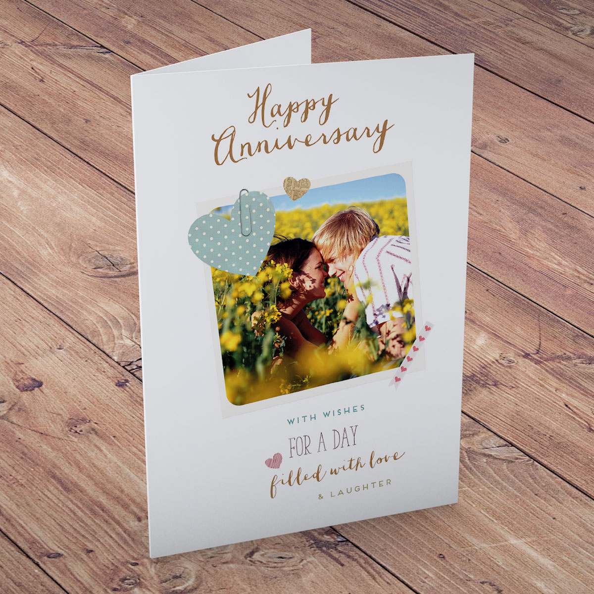 Photo Upload Card - Anniversary Filled With Love