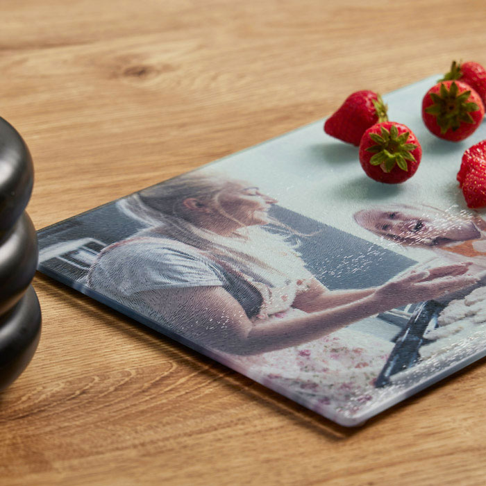 Personalised Photo Glass Chopping Board - 28.5 X 20cm