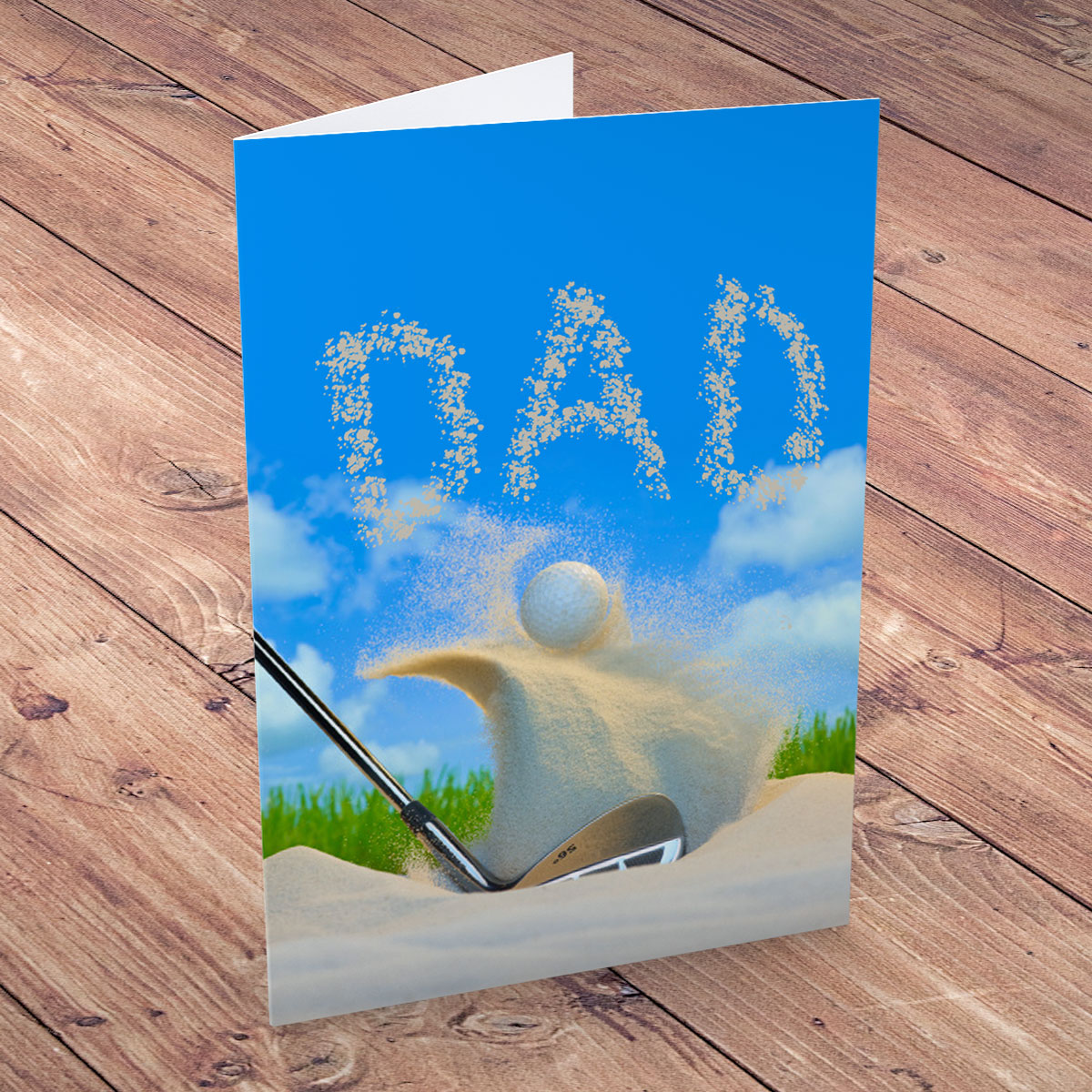 Personalised Card - Golf Sand Trap