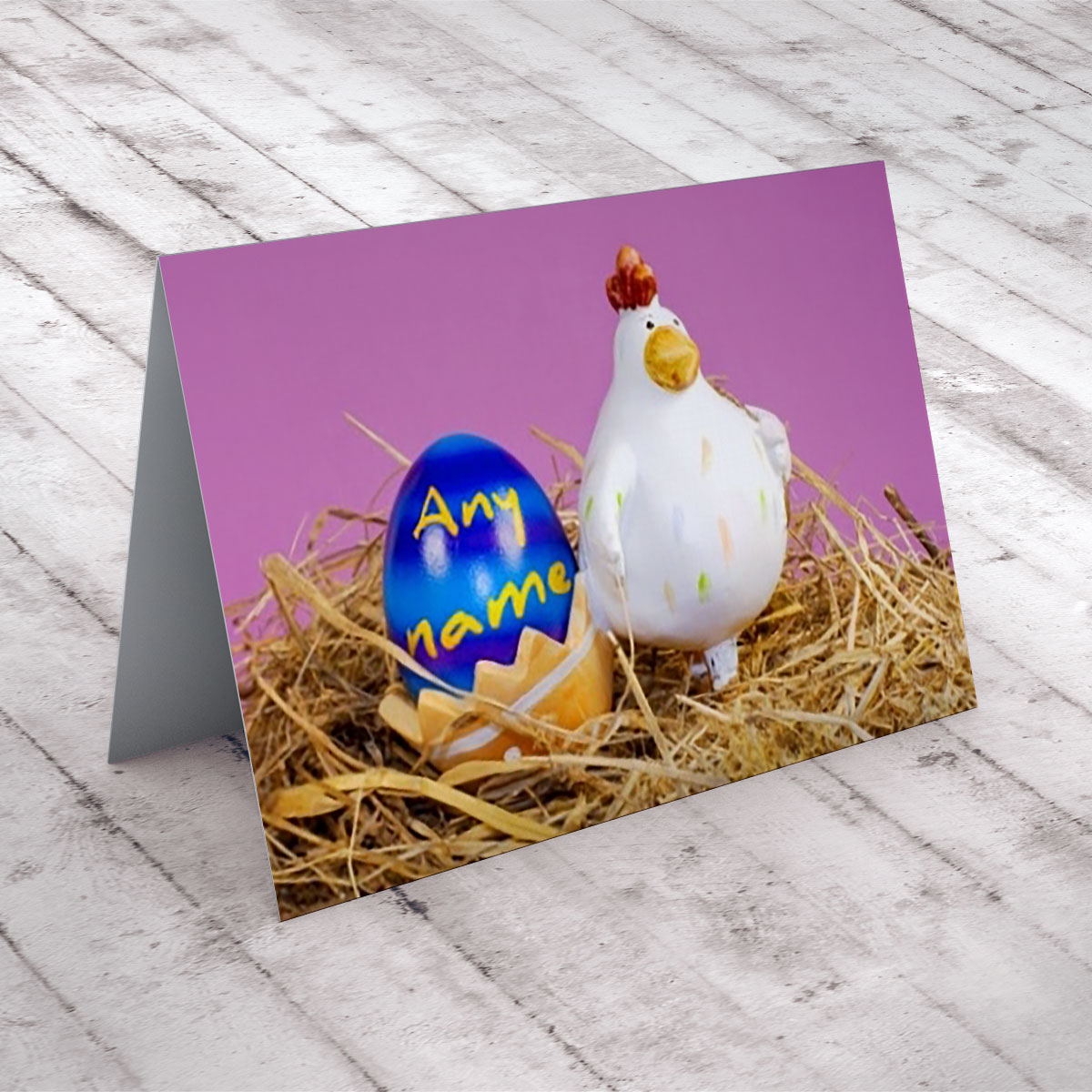 Personalised Card - Chicken Nest