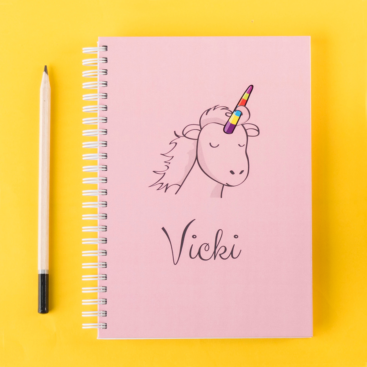 Personalised Notebook - Unicorn