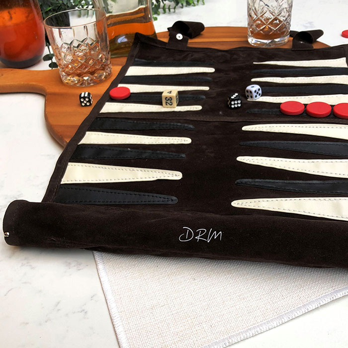 Personalised Travel Backgammon Set - Initials