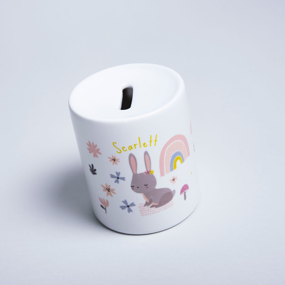 Personalised Ceramic Money Box - Bunny