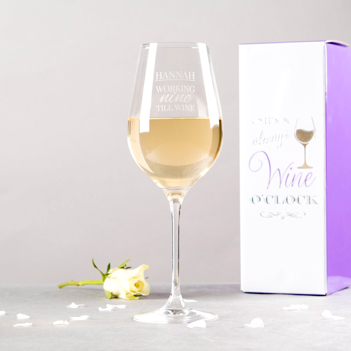 Personalised Premium Wine Glass - Nine Till Wine