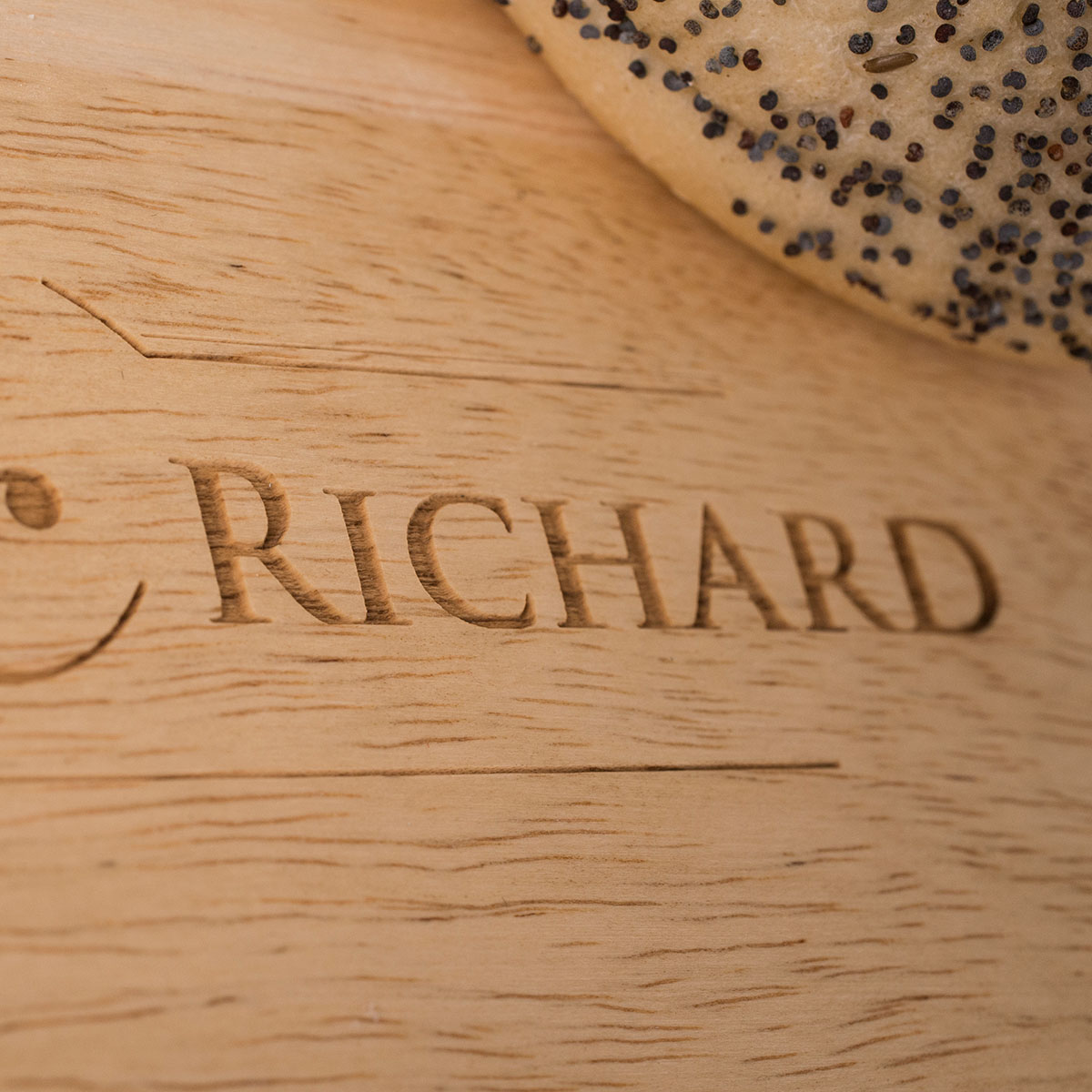 Personalised Wooden Heart Large Chopping Board