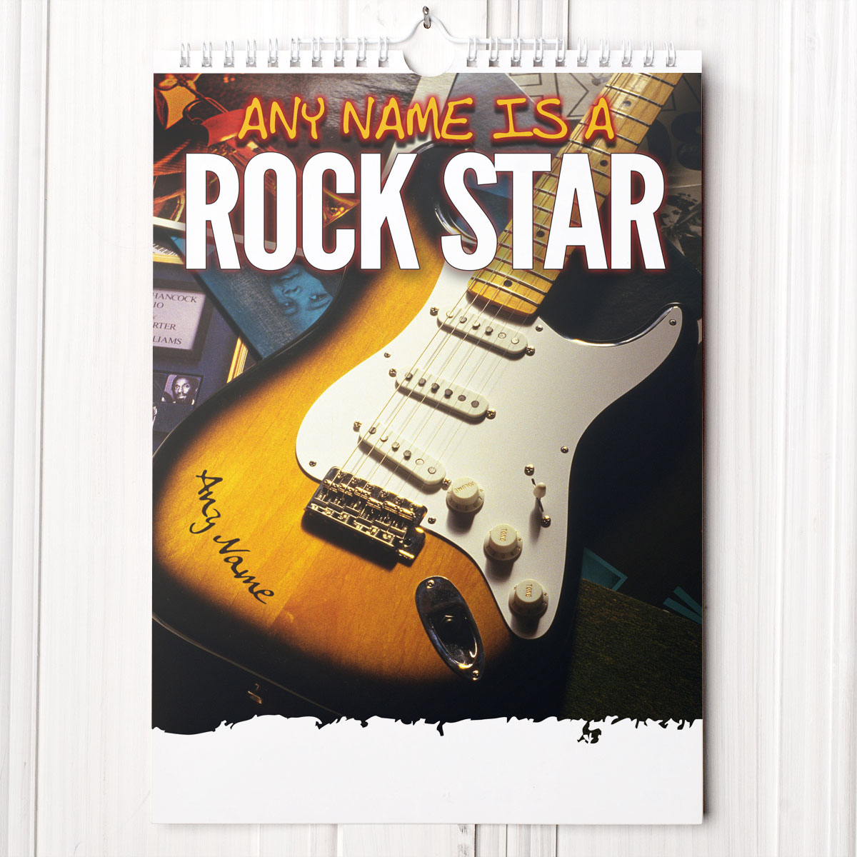 Personalised Rock Star Calendar