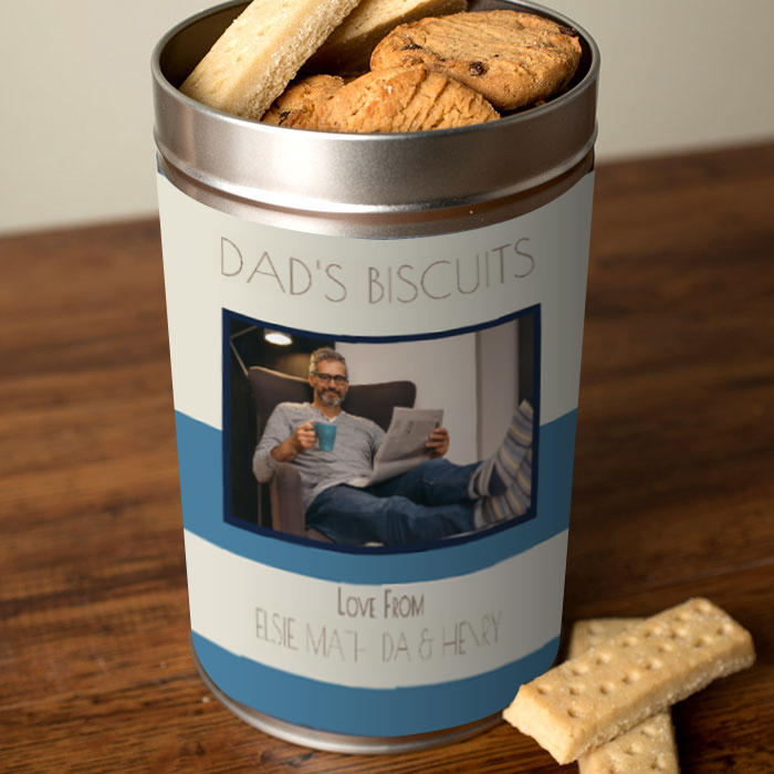 Personalised Father's Day Biscuit Tin - Dad