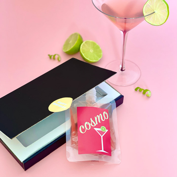 Personalised Cosmopolitan Cocktail Giftbox
