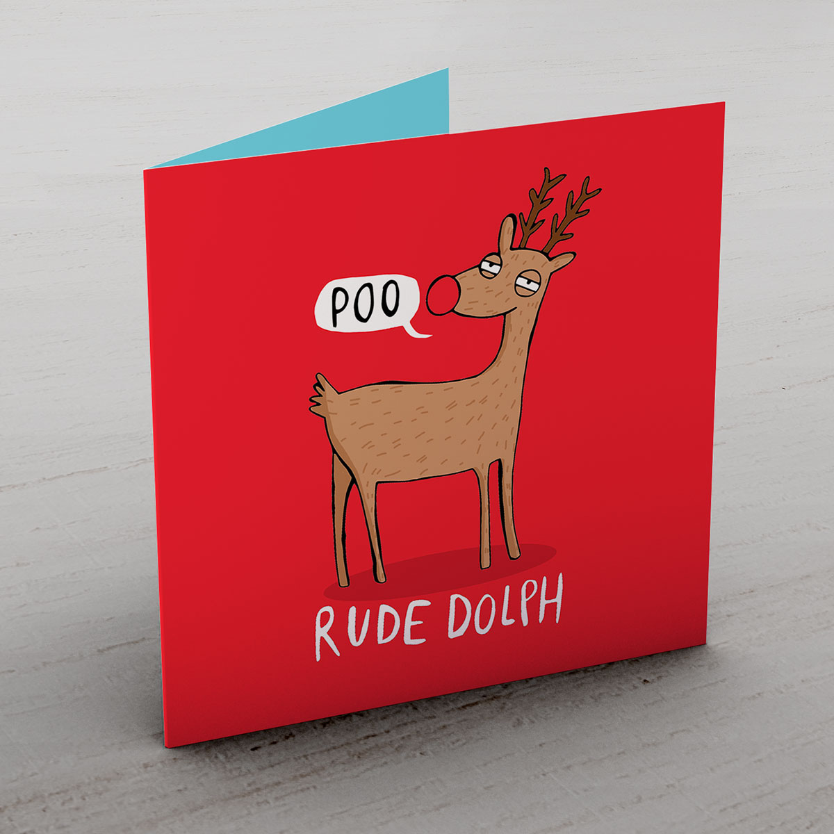 Personalised Katie Abey Card - Rude Dolph